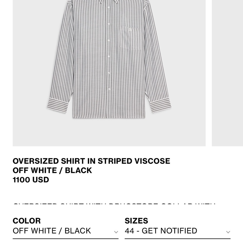 Celine button down - Picture 5 of 5